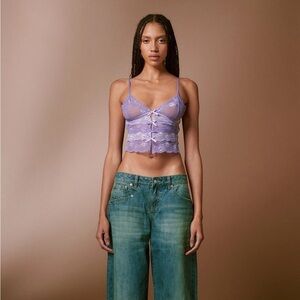 I.AM.GIA Purple Lace Cami
